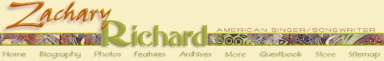 Zachary Richard: American Singer / Songwriter website logo